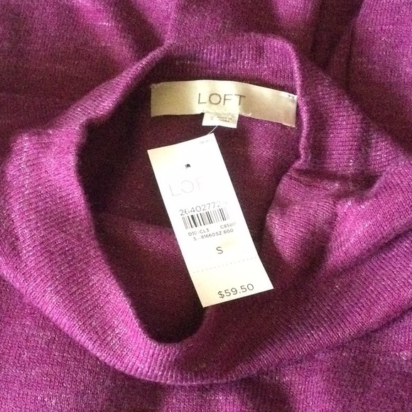 🆕 LOFT Heather Purple Sweater Tunic 💜 - Picture 4 of 5